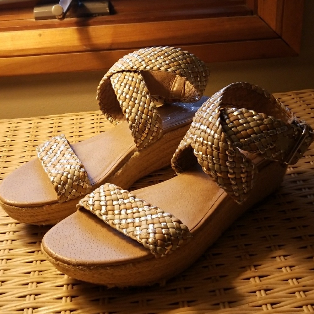 Jessica Simpson ankle wrap sandals